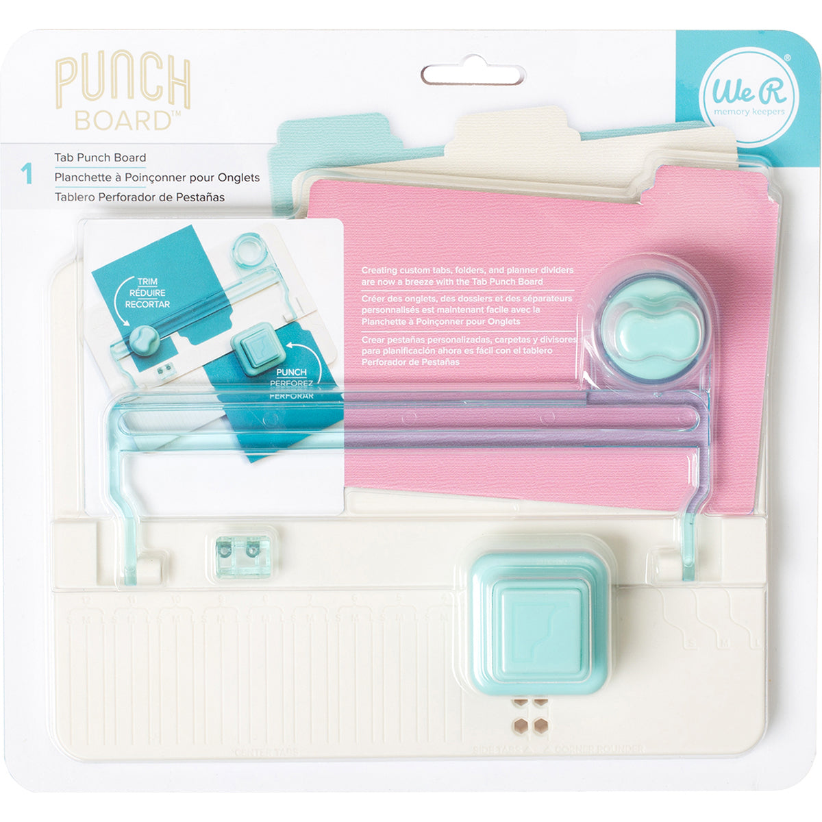We R Memory Keepers Tab Punch Board - 8.51"X9.26"