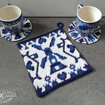 Potholder Delft blue