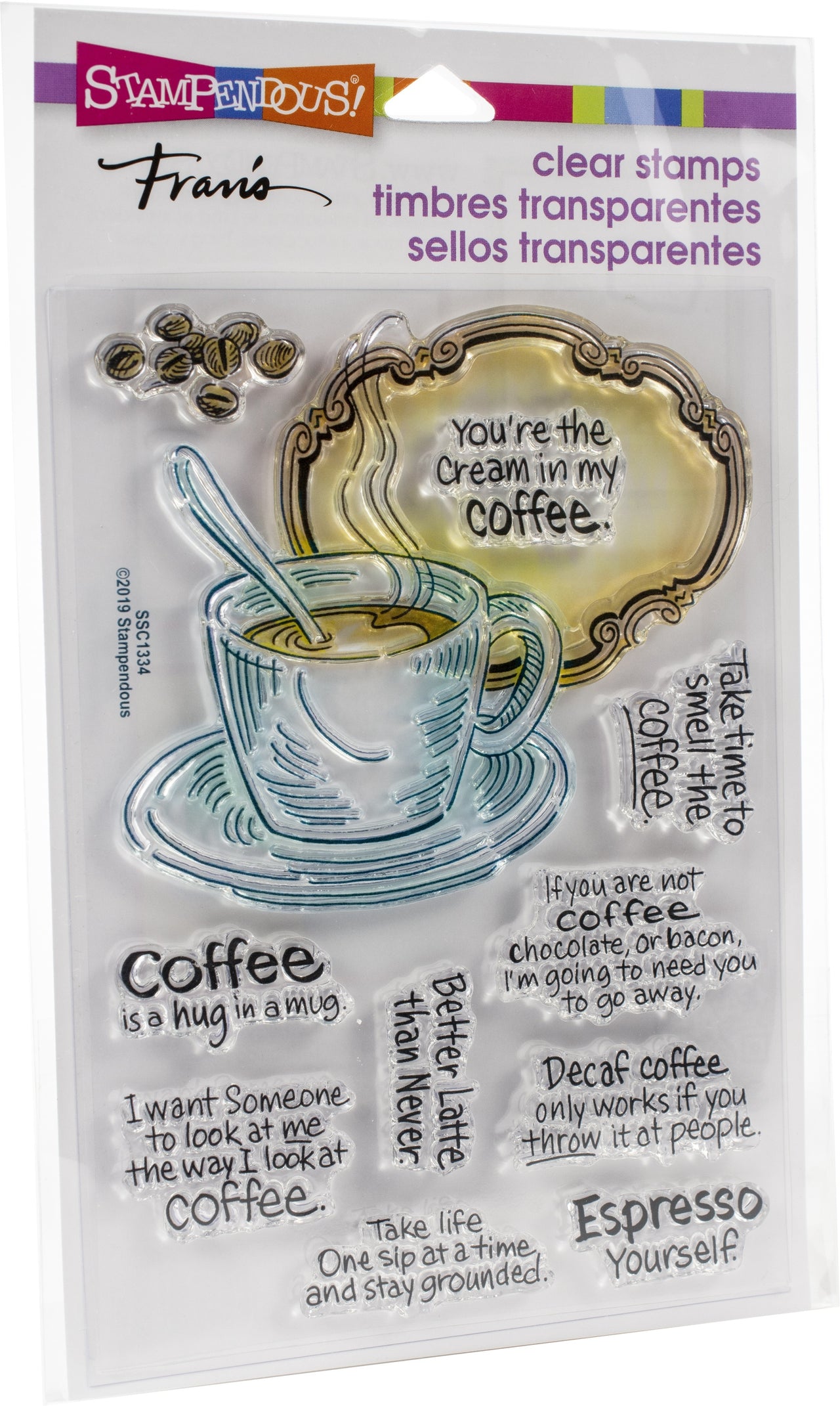 Stampendous Perfectly Clear Stamps - Coffee Frame