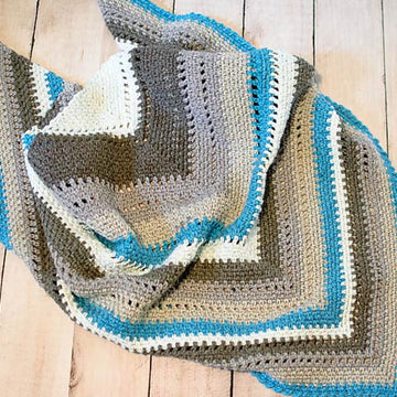 Cozy Striped Shawl