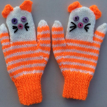 Child Animal Puppet Mittens