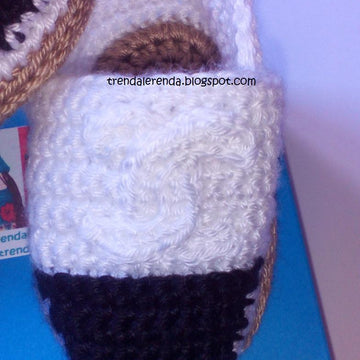 Chanel crochet baby espadrilles