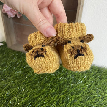 Capybara Baby Booties