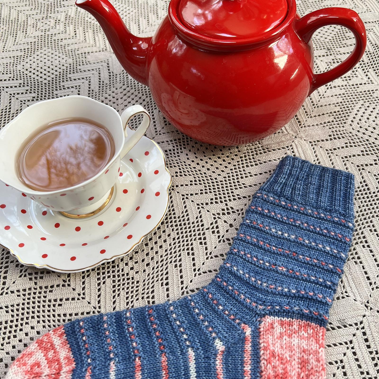 Snowy Cottage Socks