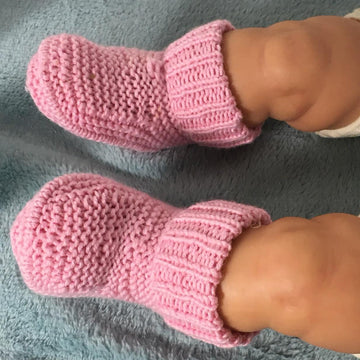 Baby Simple Circular Booties