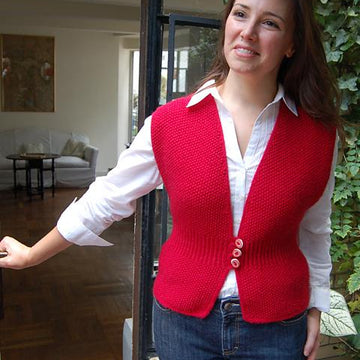 Three Button Vest to Knit