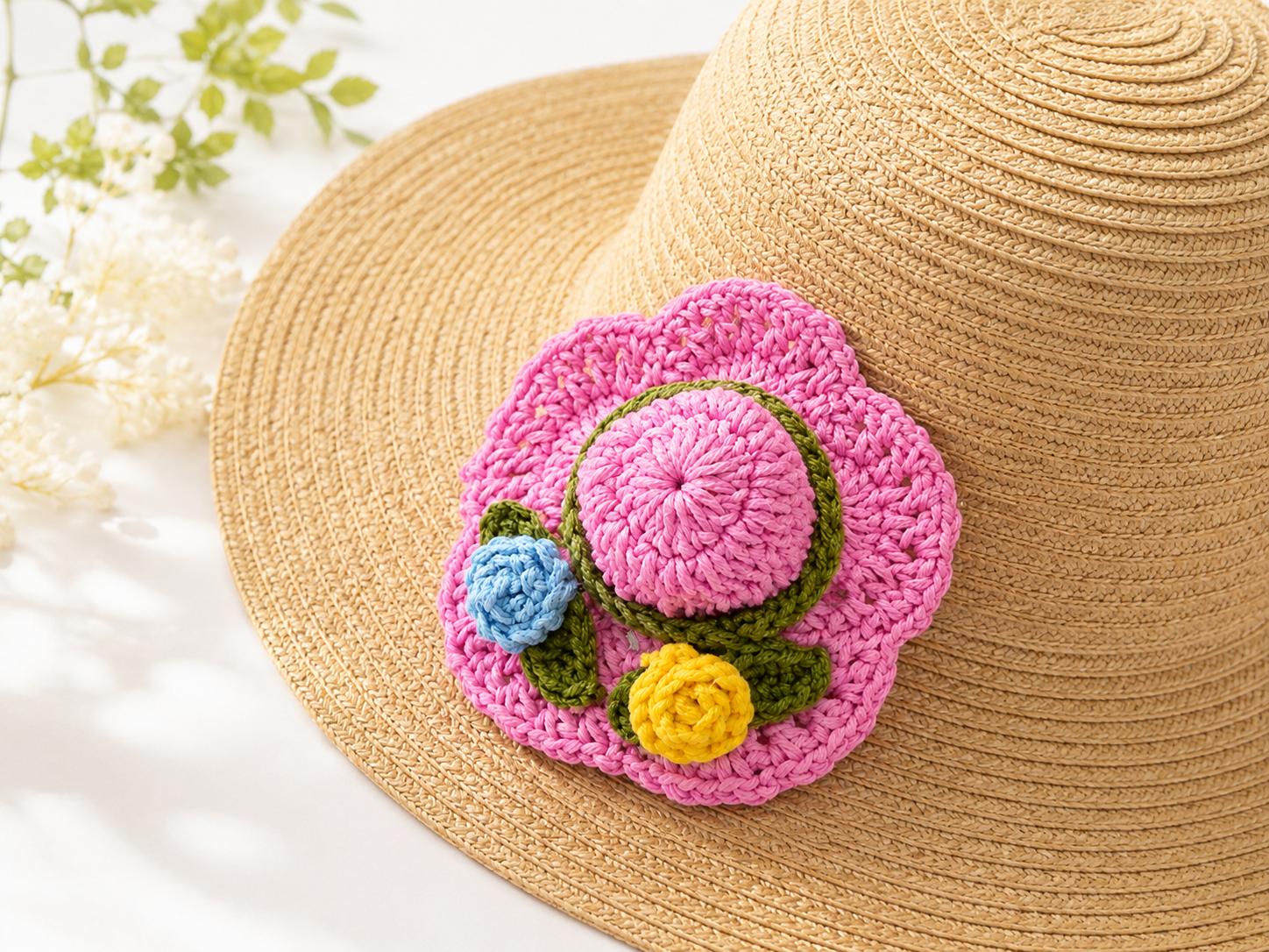 Crochet Hat Keychain Pattern – Mini Hat Bag Charm | PDF + Video Tutorial