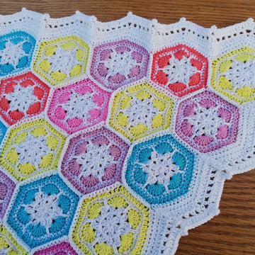 Granny squares blanket