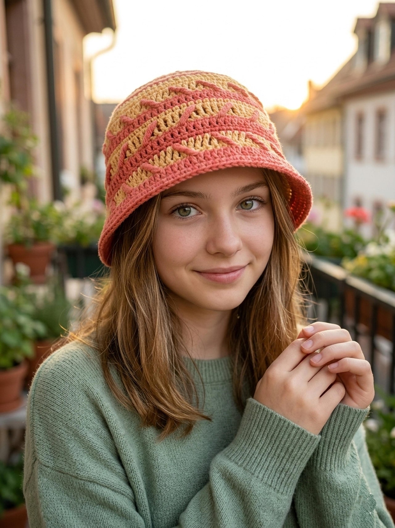 Arrows Bucket Hat Crochet Pattern