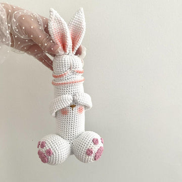 Cute Easter Bunny Penis funny crochet toy