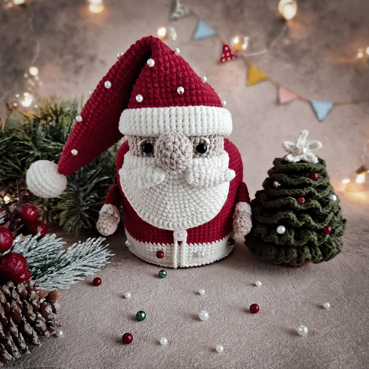 Santa and Christmas Tree