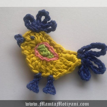 Crochet Rooster Applique Pattern For Easter & Christmas