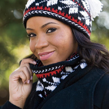 Telemark Ski Hat and Cowl