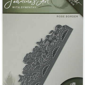 Find It Trading Jeanine's Art Die - Rose Border, With Sympathy