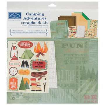 Karen Foster Scrapbook Page Kit 12"X12" - Camping Adventures