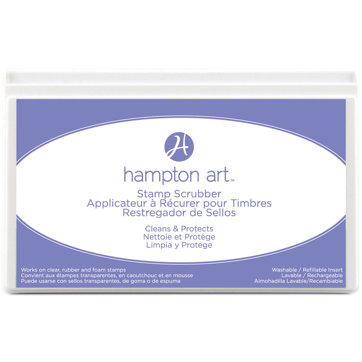 Hampton Art Stamp Scrubber Cleaning Pad & Case 7.5"X4.5" - 403790
