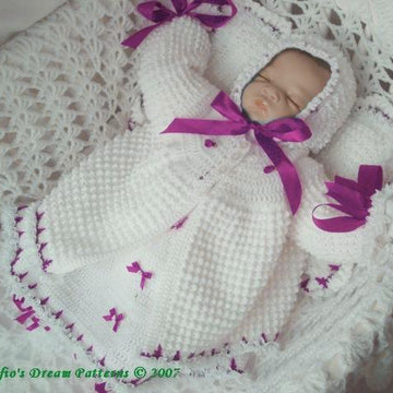 Crochet pattern 9 Piece Baby UK & USA Terms #46