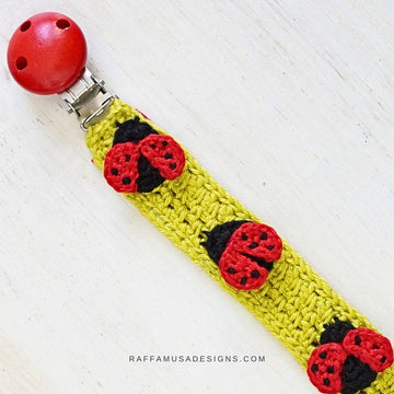 Ladybug & Daisy Pacifier Clip