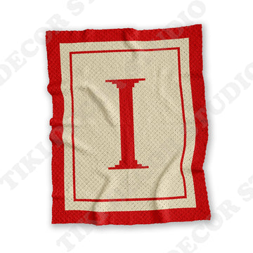 Letter I Blanket C2C CROCHET PATTERN