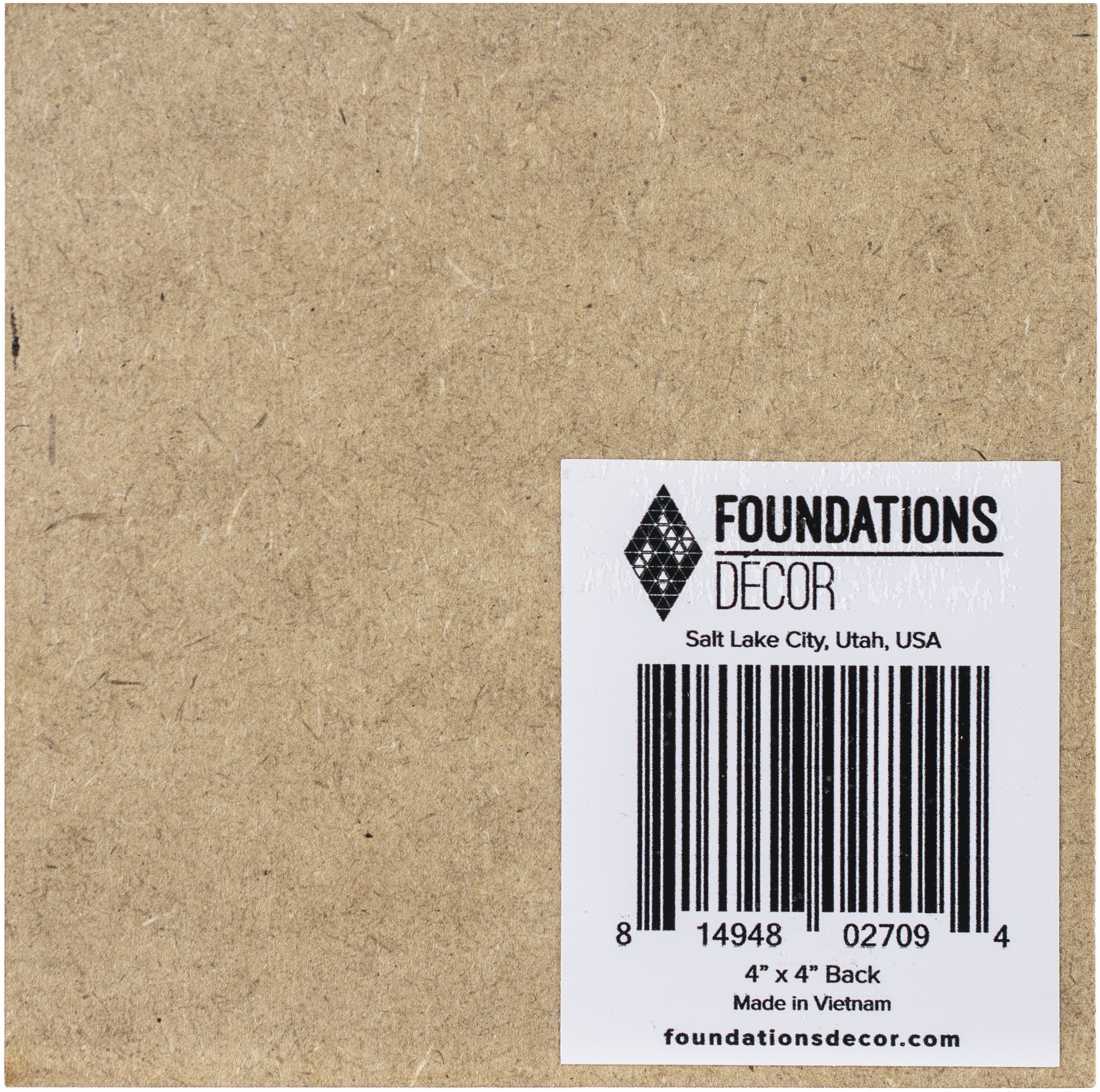 Foundations Decor Magnetic Shadow Box Board Blank 4"X4" 6/Pkg - Middle Position