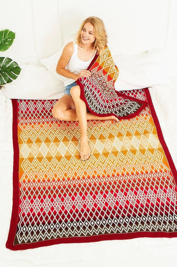 Queen Blanket Large Size by Tinna Thorvaldar - Stylecraft Special DK 22 Ball Colour Pack