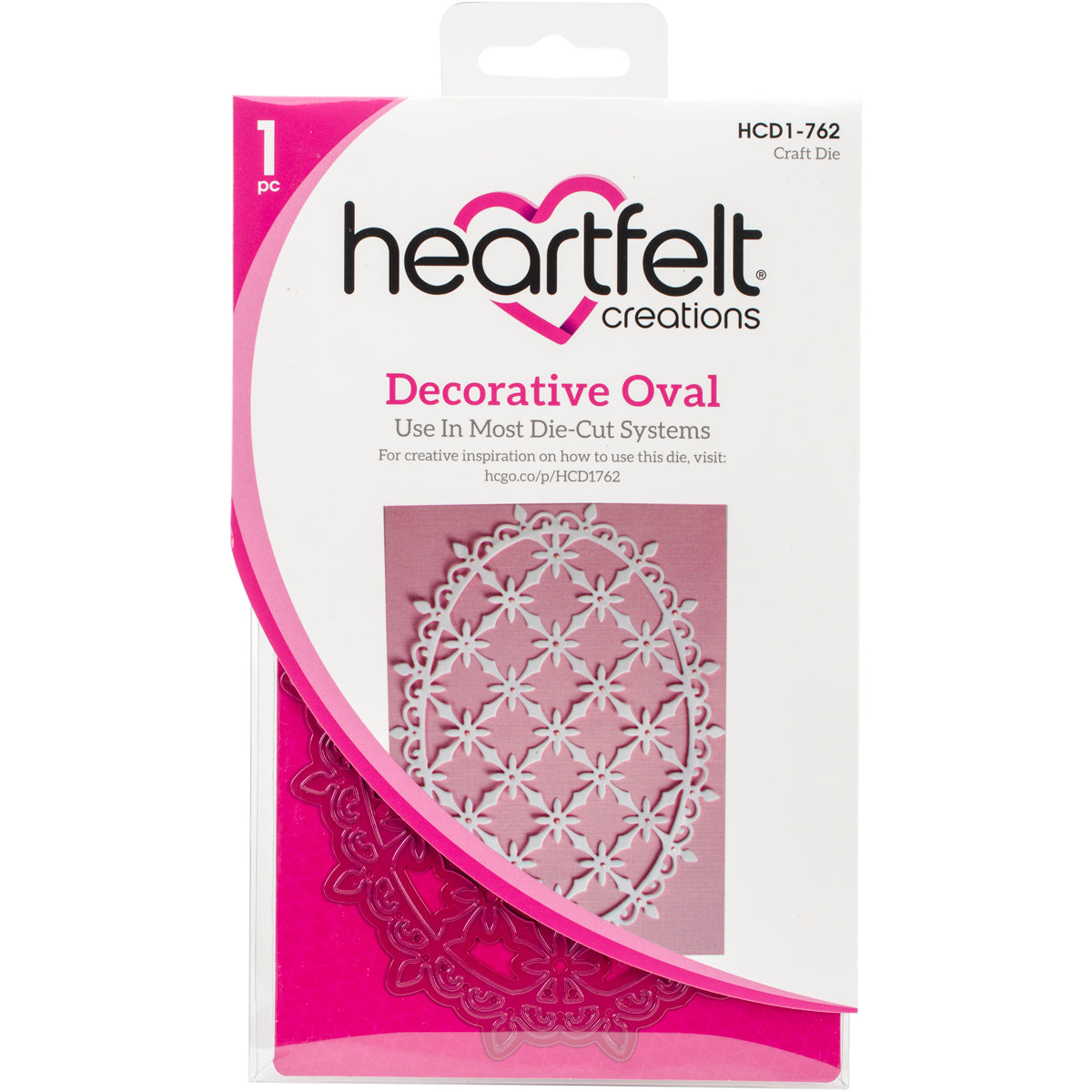 Heartfelt Creations Cut & Emboss Dies - Decorative Oval 4.25" To 5.75"