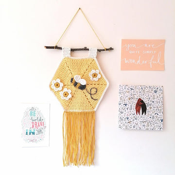 Bee my baby wall hanging