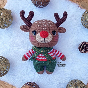 Rudy Helper Reindeer Amigurumi