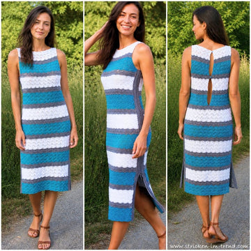 Crochet Pattern Summer Dress SERENZA | Open Back Crochet Dress | Women's Dress PDF