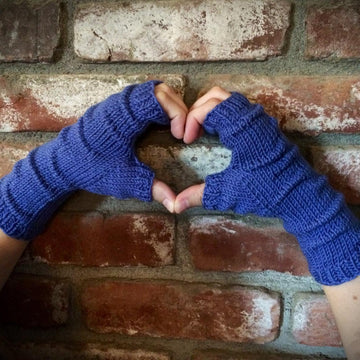 Pucker Stitch Fingerless Gloves