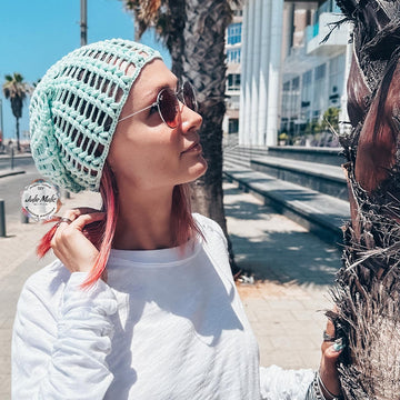 Summer slouchy beanie hat