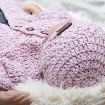 Round neck newborn cardigan 001