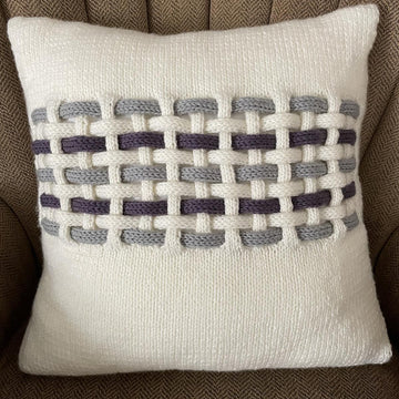 Warp and Weft Woven Pillow