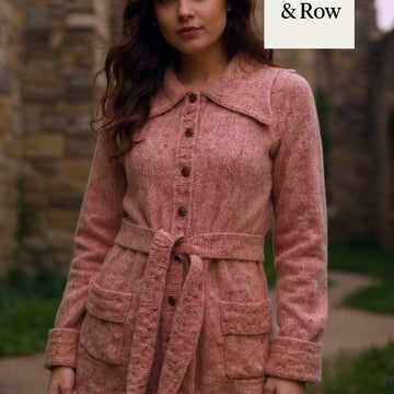 Women's Belted Collar Coat 1001