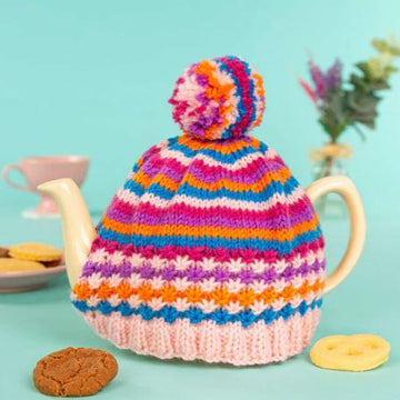 Star Stitch and Stripes Tea Cosy