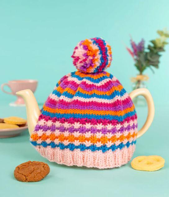 Star Stitch and Stripes Tea Cosy