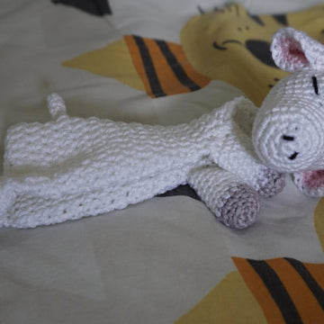 Amigurumi Häkelanleitung Schnuffeltuch Schaf