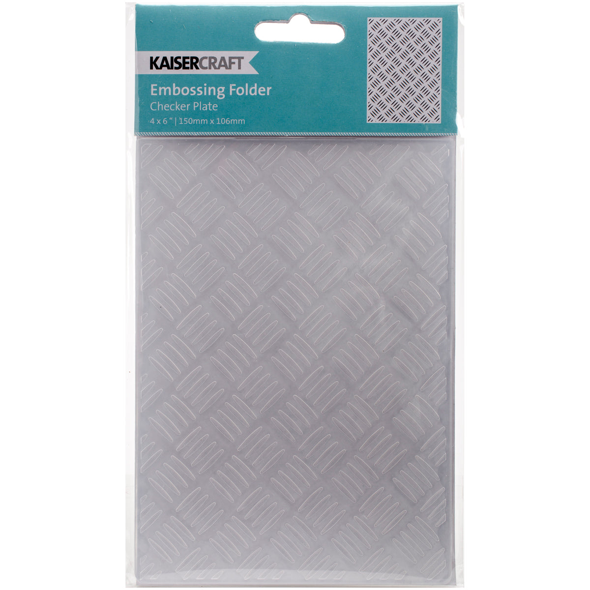 Kaisercraft Embossing Folder 4"X6" - Checker Plate