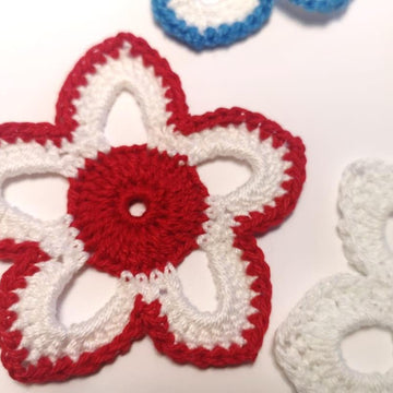 Crochet flower star pattern