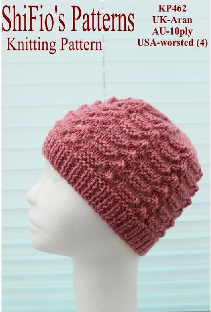 Knitting pattern ladies hat #462