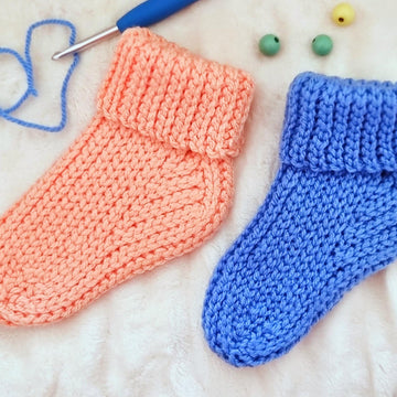 Children’s adjustable size crochet socks pattern S12
