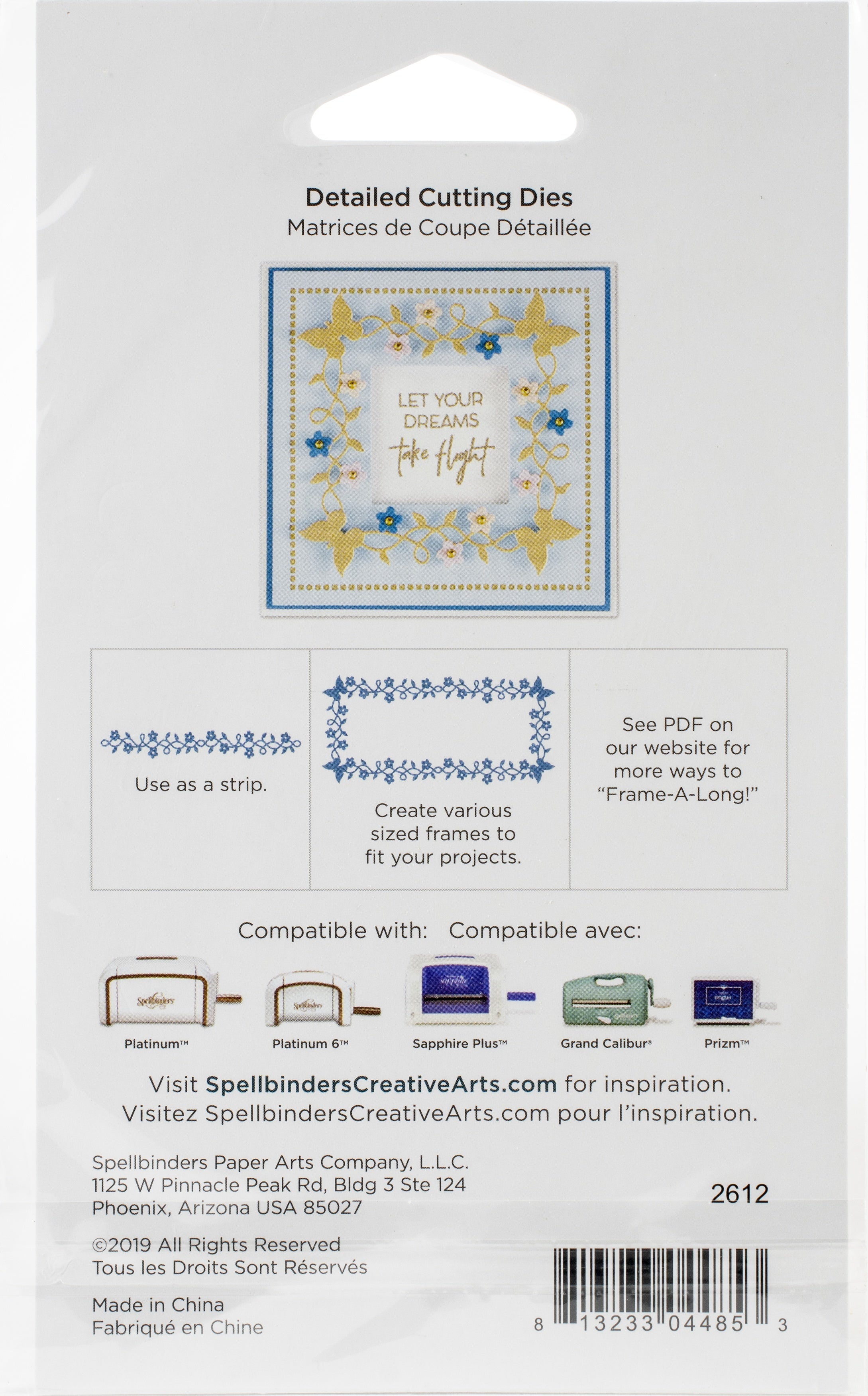Spellbinders Shapeabilities Die D-Lites - Butterfly Frame-A-Long