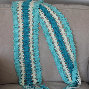 Bruges Lace Ocean Waves Scarf