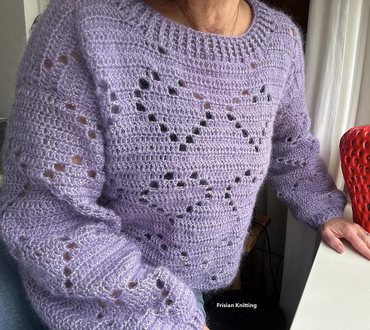Mohair heart sweater Valentine