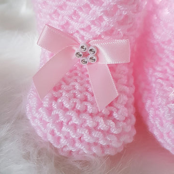 Elsie Baby Cardigan, Hat & Booties knitting pattern, 0-12mths