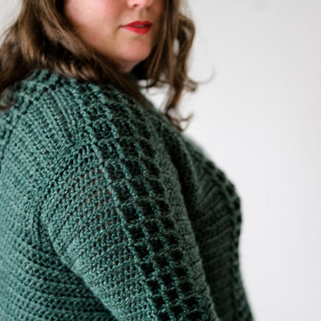 Waffle Side Split Sweater