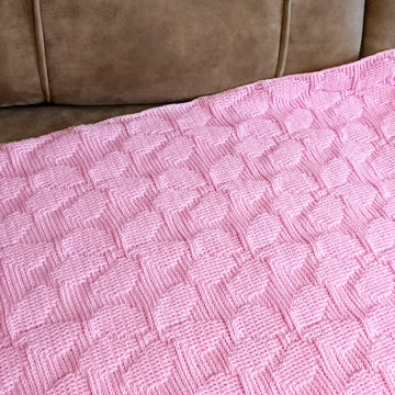 Pink bouquet blanket