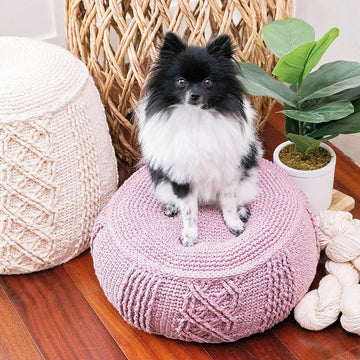 Cable Pouf Home Decor