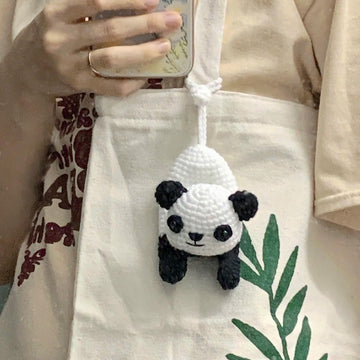 Baby Panda Keychain Holder