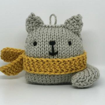 Cat Knit Christmas Ornament